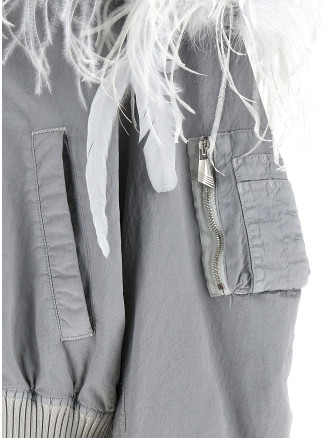 Куртка THE ATTICO Feather insert bomber jacket (CAPWCB00132PAA140OD042) #