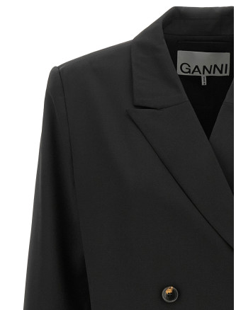 Жакет GANNI Double-breasted wool blazer (W0797099) #