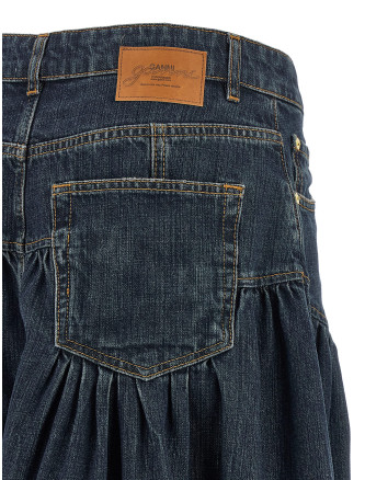 Юбка GANNI Blue slub denim skirt (A1090339569) #