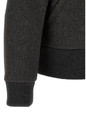 Куртка LARDINI Mélange grey wool bomber jacket (ACTEORCN65602950) #