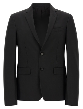 Пиджак FENDI Black mohair kid blazer