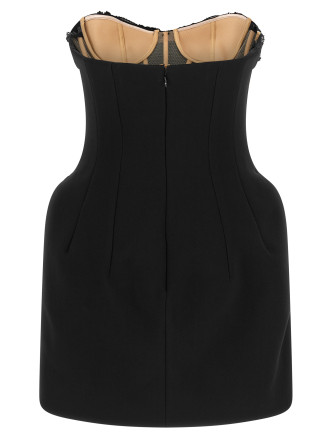 Мини-платье ELISABETTA FRANCHI Crystal corset dress (AB01668E2110) #