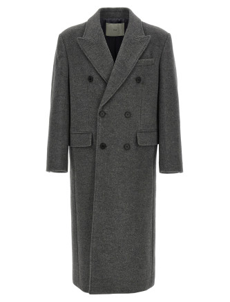Пальто DUNST Grey wool double-breasted coat