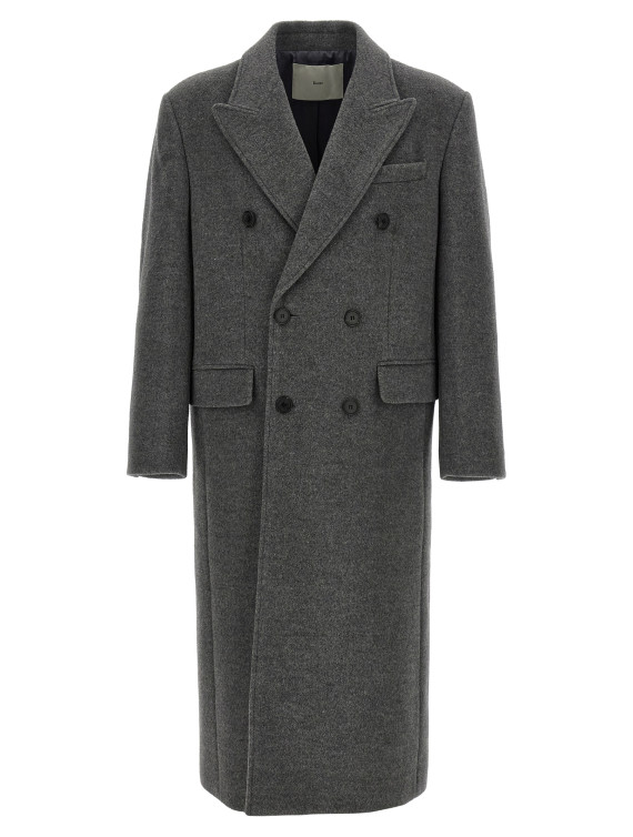Пальто DUNST Grey wool double-breasted coat (UDCO6D125G2MELANGEGREY) #1