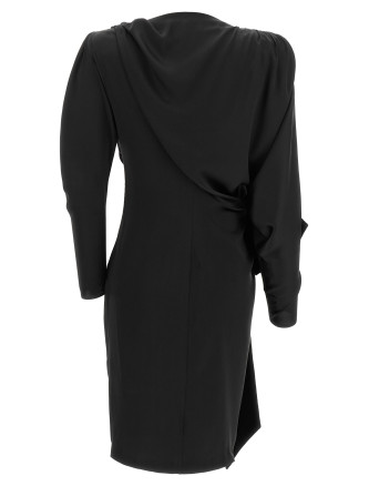 Платье миди BALMAIN Black velvet bow dress (DR00000001510PA) #