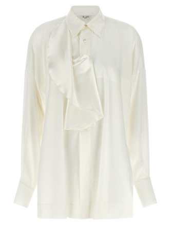 Жейде DI.LA3 PARI' White jabot shirt