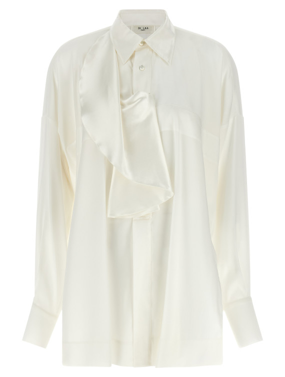 Рубашка DI.LA3 PARI' White jabot shirt (CB22AVORIO) #1