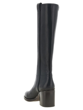 Сапоги BRUNELLO CUCINELLI Black Riding leather boots (MZSLC3359PC101) #