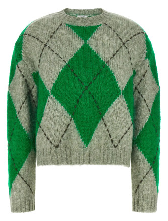 Green 'Big Argyle' sweater