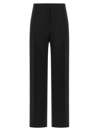 Брюки FENDI Black wool and mohair pants
