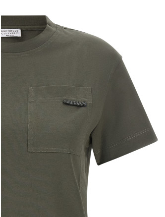 Футболка BRUNELLO CUCINELLI 'Shiny Tab' (M0T81EC710C983) #