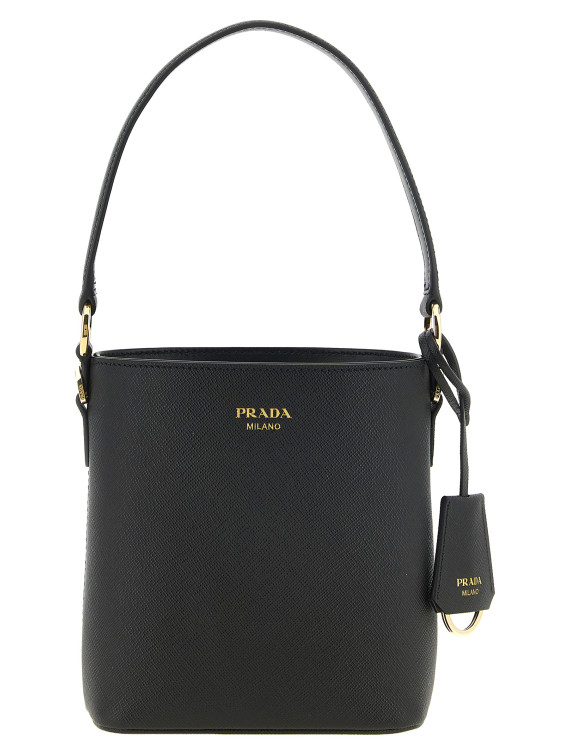 Сумка PRADA Saffiano mini bucket bag black (1BE109VOEONZVF0002) #1