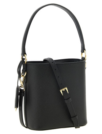 Сумка PRADA Saffiano mini bucket bag black (1BE109VOEONZVF0002) #