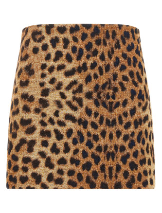 Мини-юбка FEDERICA BONIFACI 'Leopard'