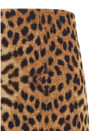 Мини-юбка FEDERICA BONIFACI 'Leopard' (GO001LEOPARDBEIGE) #