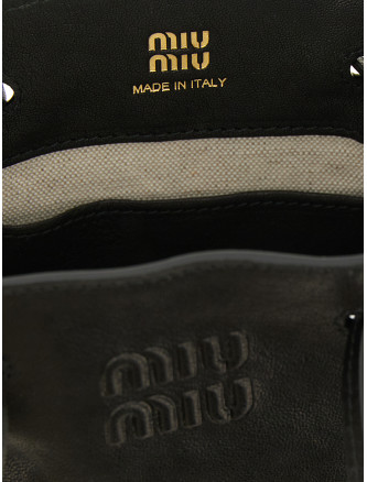 Сумка MIU Black mini nappa leather crossbody bag (5NF460AEFXF0002) #