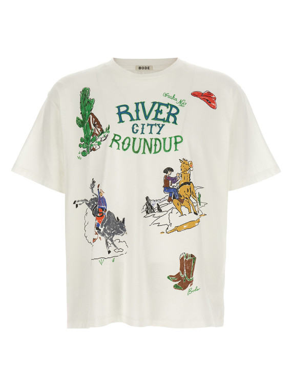Футболка BODE 'River City' (MRF26CS005CREAM) #1