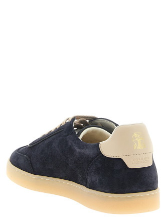 Кроссовки BRUNELLO CUCINELLI Blue suede sneakers (MZUMGLJ336COK25) #