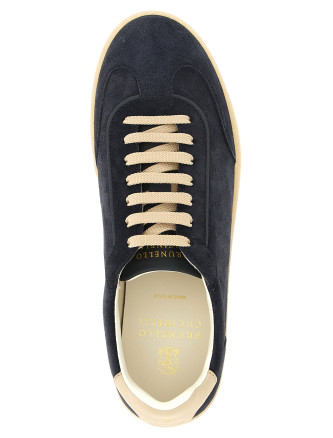 Кроссовки BRUNELLO CUCINELLI Blue suede sneakers (MZUMGLJ336COK25) #