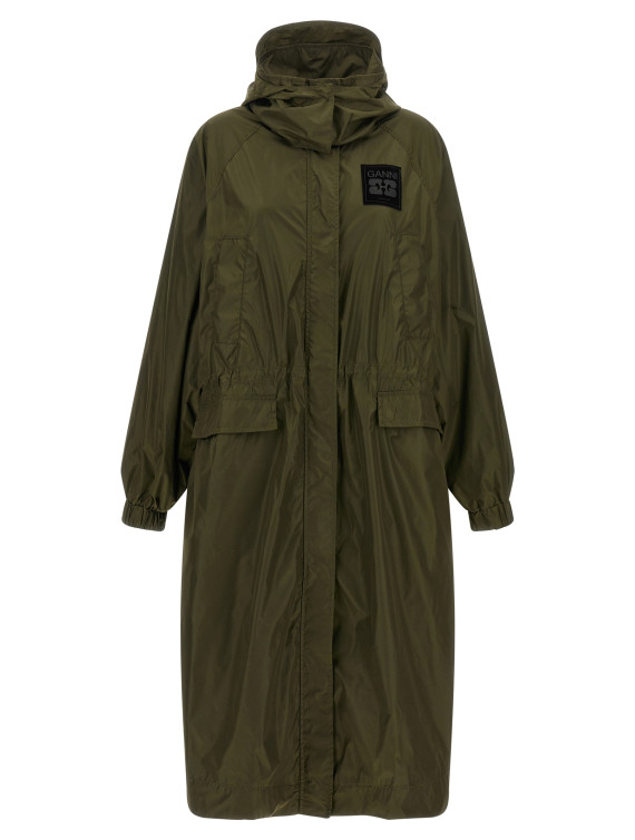 Куртка GANNI Green nylon windbreaker (A1010049861) #1