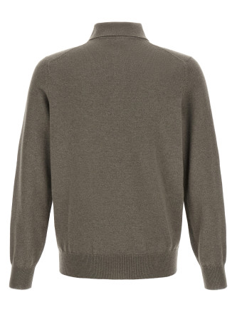 Поло BRUNELLO CUCINELLI Green cashmere polo shirt (M2200295CKP08) #