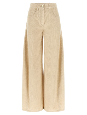 Beige 'Wide' pants