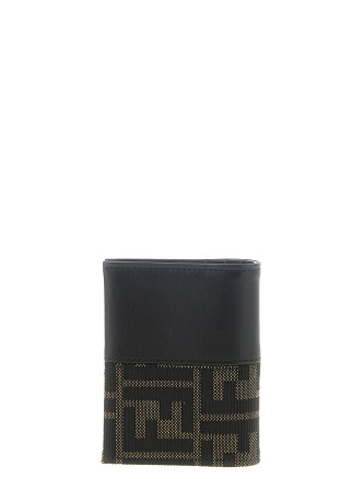 Кошелёк FENDI FF Jacquard bicolor card holder (7M0396B139F0XLL) #