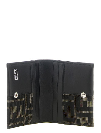 Кошелёк FENDI FF Jacquard bicolor card holder (7M0396B139F0XLL) #