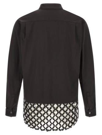 Рубашка COMME DES GARÇONS HOMME PLUS Bicolor mesh insert shirt (PRB0160511) #
