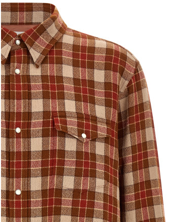Рубашка visvim 'Meridian Check' (0126205011014RED) #