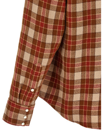 Рубашка visvim 'Meridian Check' (0126205011014RED) #