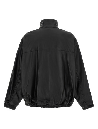 Куртка SSSTEIN High neck leather jacket (ST1553BLACK) #