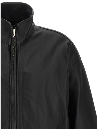Куртка SSSTEIN High neck leather jacket (ST1553BLACK) #