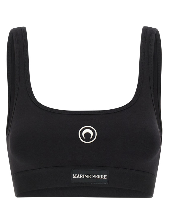 Спортивный бюстгальтер MARINE SERRE 'Moon Logo Stretched Jersey Sport' (WUW002ACJER0012BK99) #1