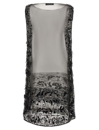 Мини-платье LANVIN Embroidered silk tunic dress (RWTO90535166H2610) #