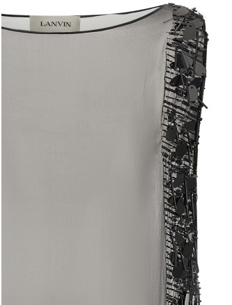 Мини-платье LANVIN Embroidered silk tunic dress (RWTO90535166H2610) #