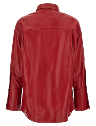 Рубашка CO Red leather shirt (2110ALGCHERRY) #