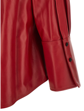 Рубашка CO Red leather shirt (2110ALGCHERRY) #