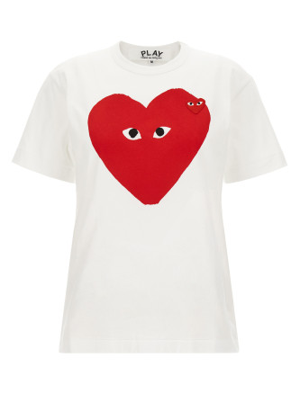 White 'Double Heart Emblem' T-shirt