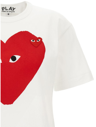 Футболка COMME DES GARÇONS PLAY 'Double Heart Emblem' (AXT2201) #