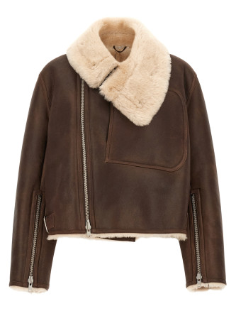Brown sheepskin jacket