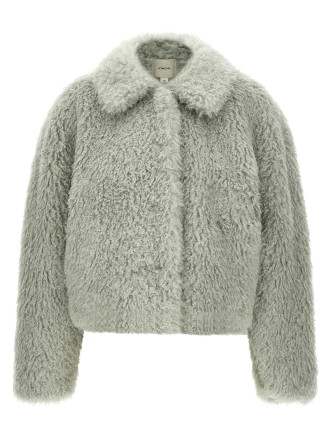 Тон VINCE Eco-fur crop jacket