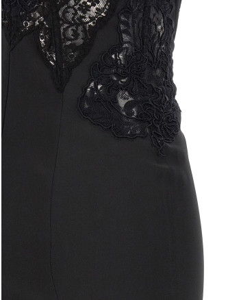 Платье миди ERMANNO SCERVINO Rebrodé lace lingerie dress black (D492Q715APNQI95708) #