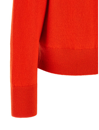 Свитер VINCE Red cashmere V-neck sweater (V067779665614CRM) #