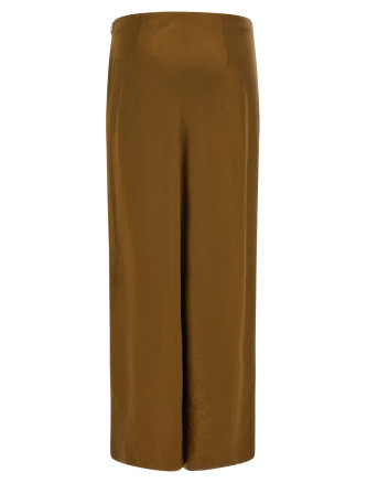 Юбка макси VINCE Green satin pencil skirt (V890230667451MOO) #