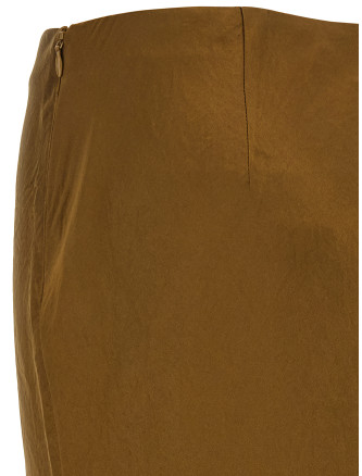 Юбка макси VINCE Green satin pencil skirt (V890230667451MOO) #