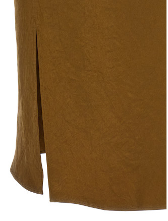 Юбка макси VINCE Green satin pencil skirt (V890230667451MOO) #