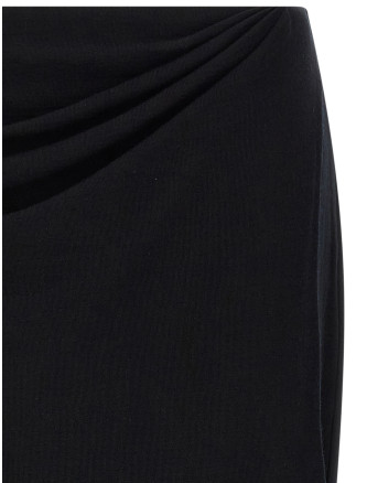 Юбка VINCE Black waist draped skirt (V137884817001BLK) #