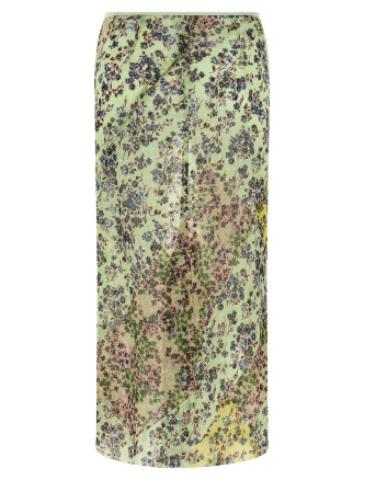 Юбка макси DRIES VAN NOTEN Floral patchwork skirt (2620108024157608) #