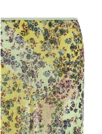 Юбка макси DRIES VAN NOTEN Floral patchwork skirt (2620108024157608) #